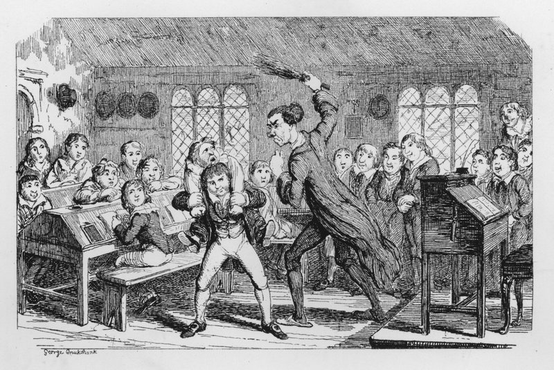 School Flogging by George Cruikshank