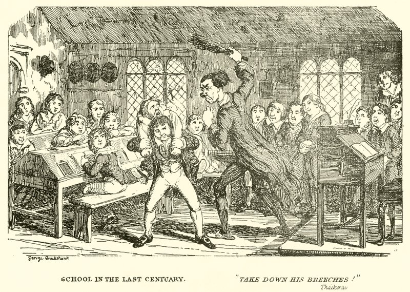 School in the Last Century by George Cruikshank