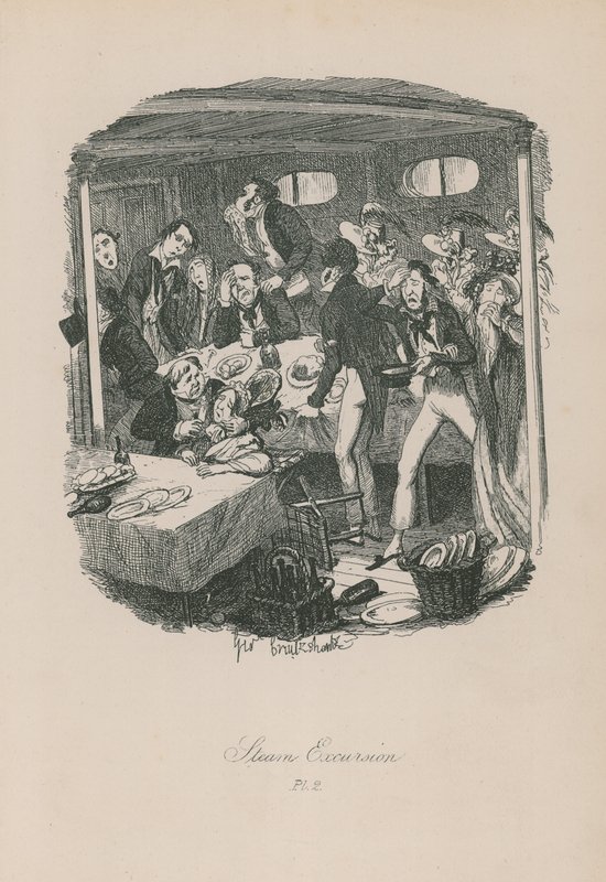 Steam Excursion by George Cruikshank