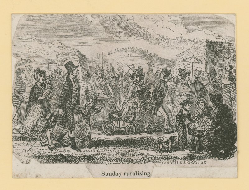 Sunday ruralizing by George Cruikshank