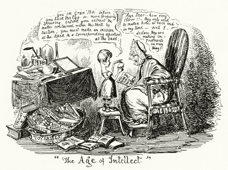 The Age of Intellect by George Cruikshank