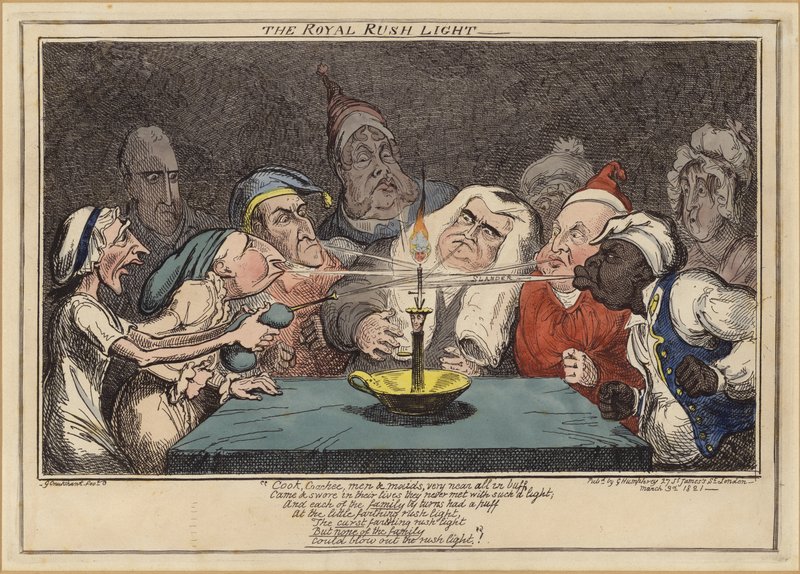 The Royal Rush Light by George Cruikshank