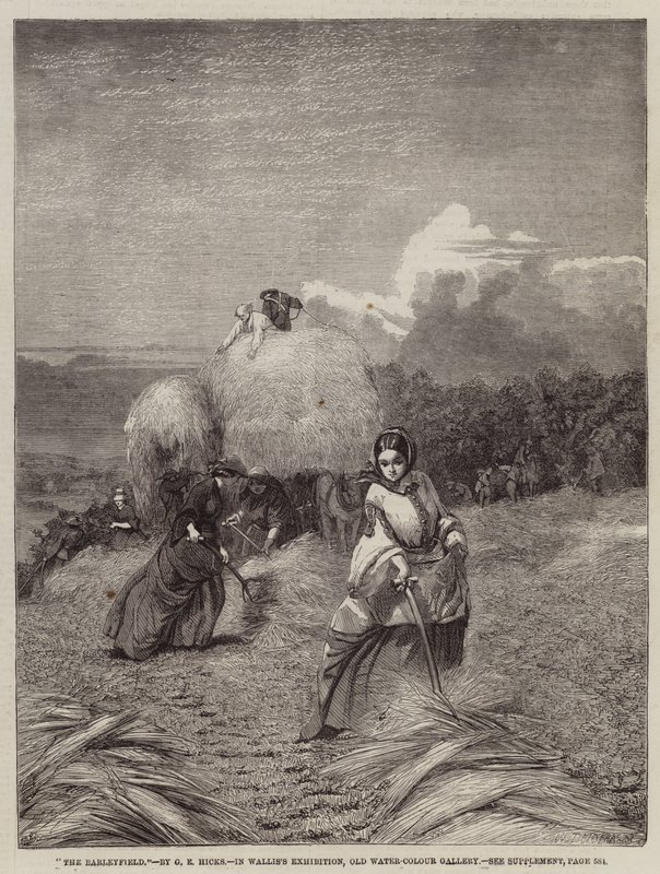 The Barleyfield by George Elgar Hicks