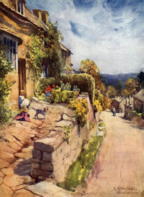 Bourton on the Hill by George Franck Nicholls