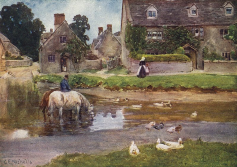 Lower Slaughter by George Franck Nicholls