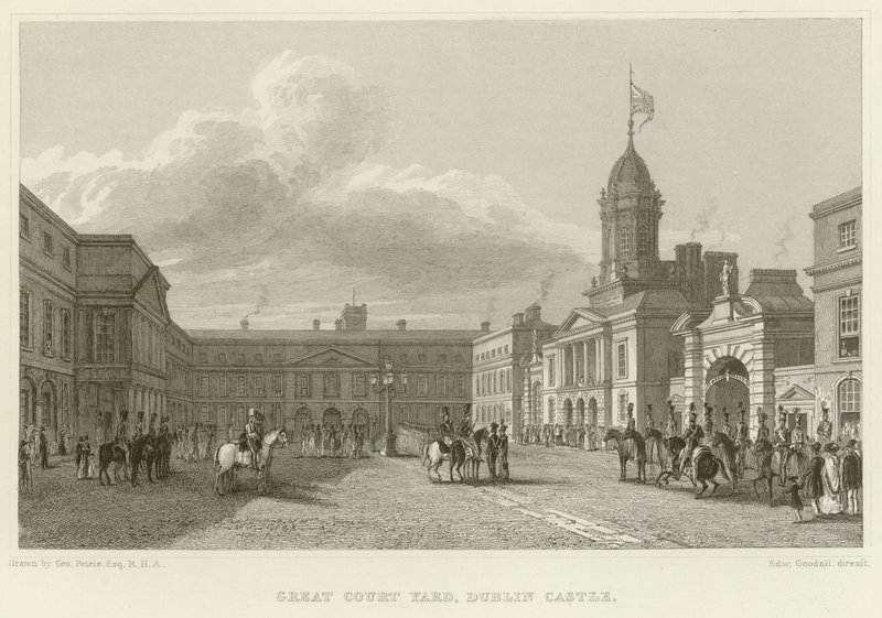 Great Courtyard at Dublin Castle by George Petrie