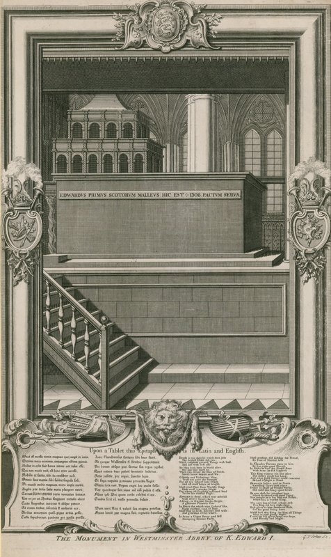 The Monument of King Edward I by George Vertue