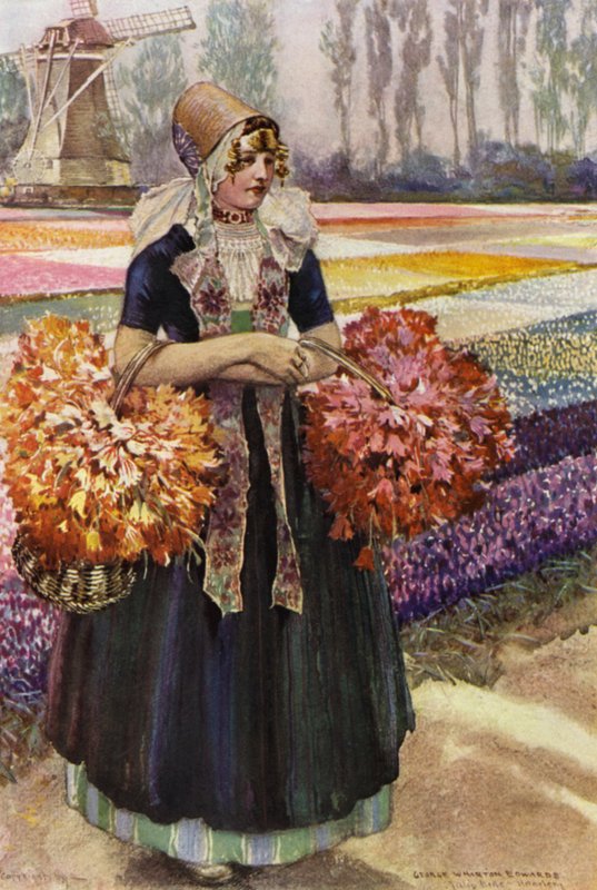 A Tulip Field by George Wharton Edwards
