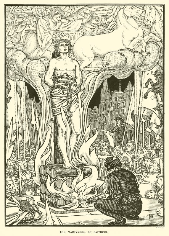 The Martyrdom of Faithful by George Woolliscroft Rhead