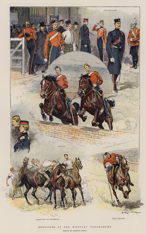 Exercises at the Military Tournament by Georges Bertin Scott