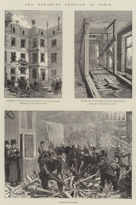 The Dynamite Outrage in Paris by Georges Bertin Scott