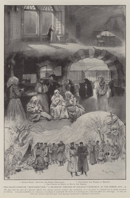 The Production of Resurrection, a Dramatic Version of Tolstoy