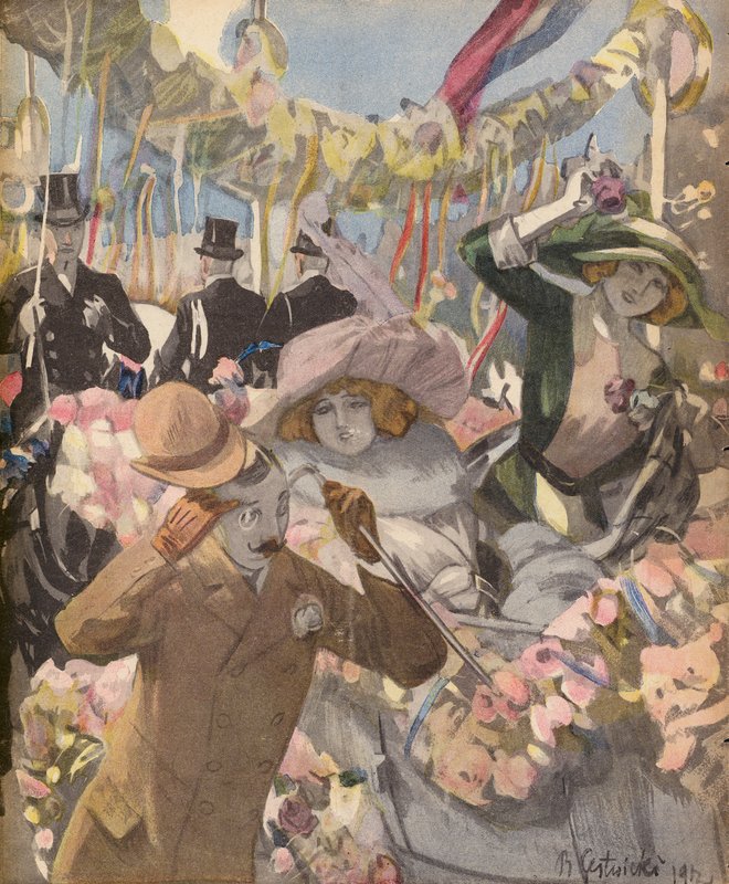 A fragrant bouquet by German School