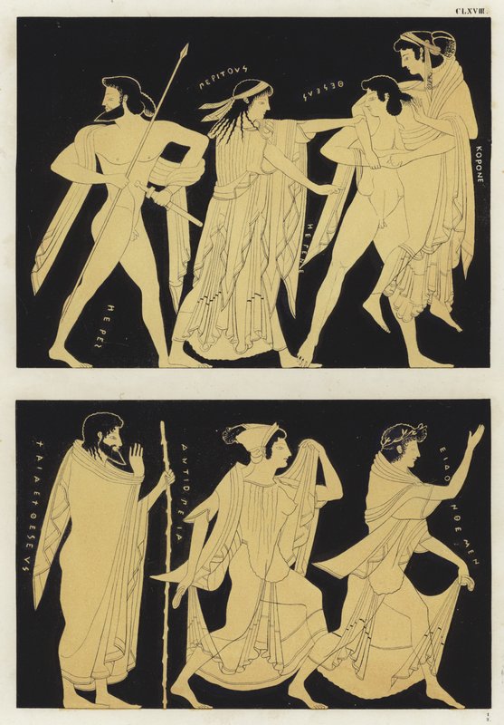 Abduction of Helen of Troy by German School