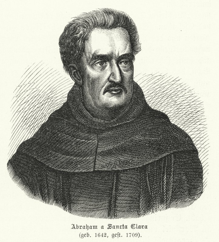 Abraham a Sancta Clara, German divine by German School