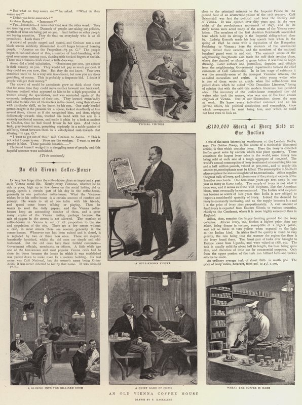 An Old Vienna Coffee House by German School