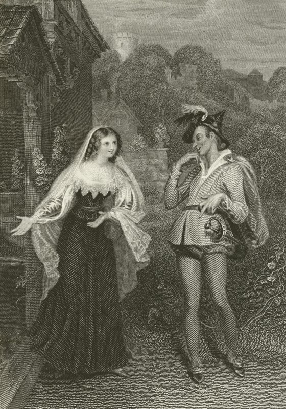 Anne Page and Slender by German School