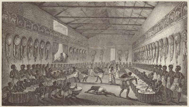Banquet of the King of Abyssinia by German School