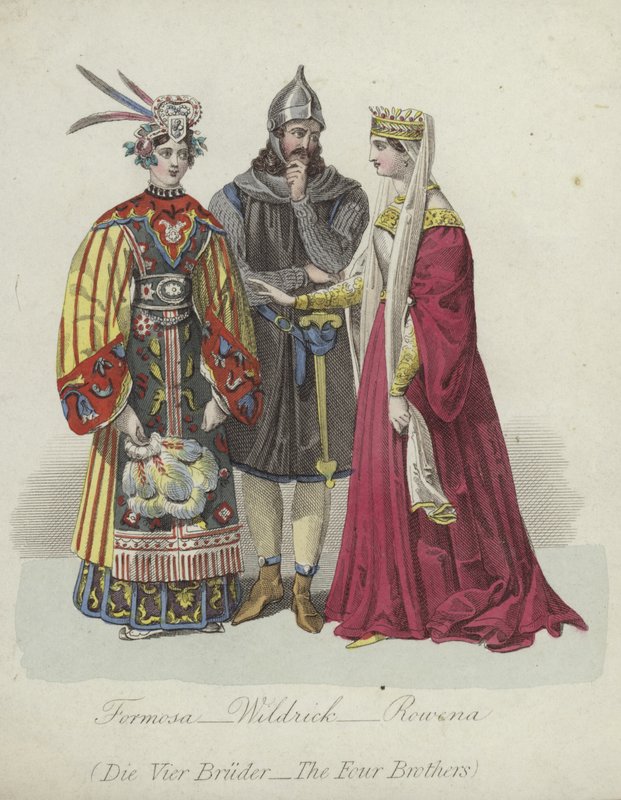 Characters from The Four Brothers by German School