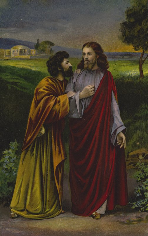 Christ and Judas Iscariot by German School