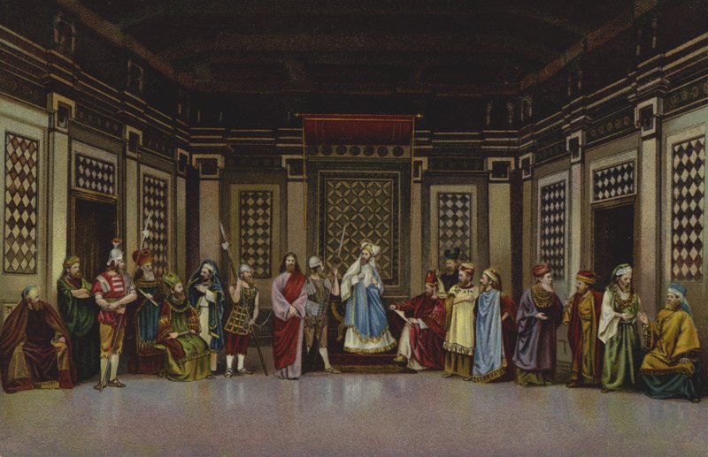 Christ before Caiaphas by German School