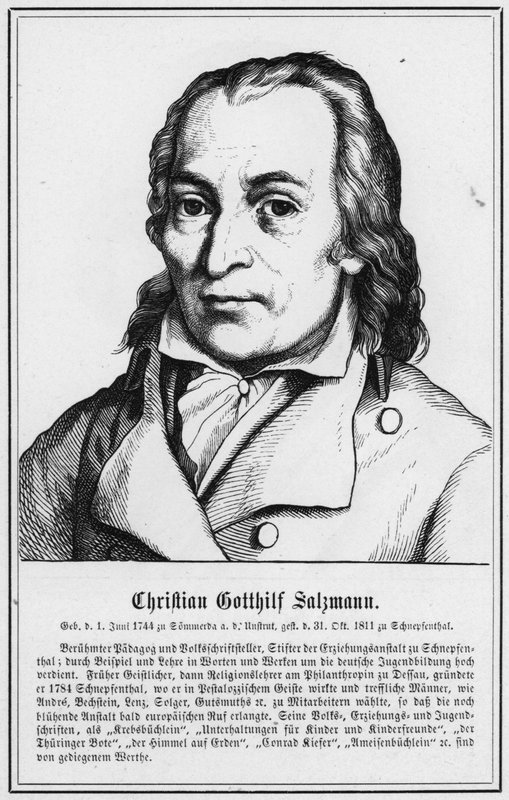 Christian Gotthilf Salzmann (engraving) by German School