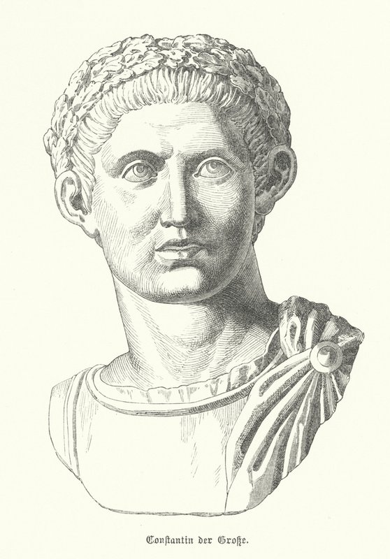 Constantine the Great, Roman Emperor by German School