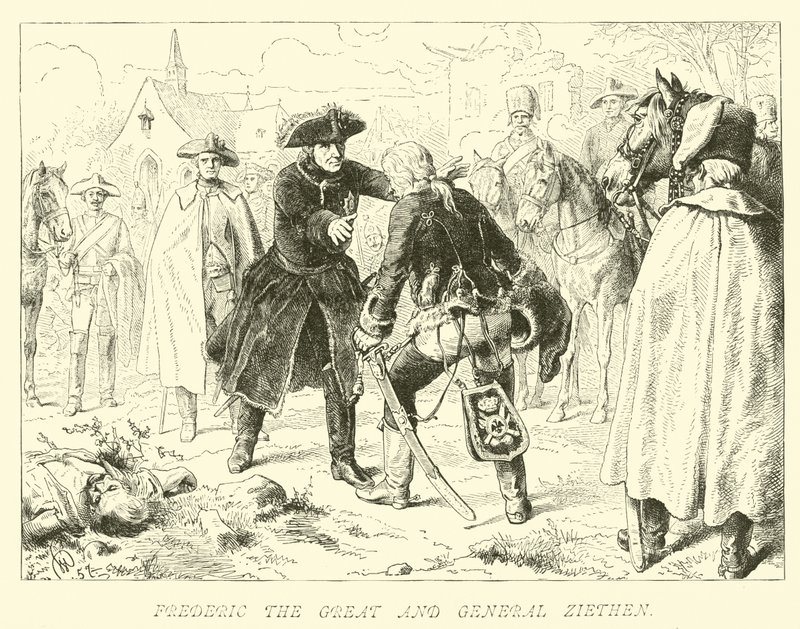 Frederick the Great and General Ziethen by German School