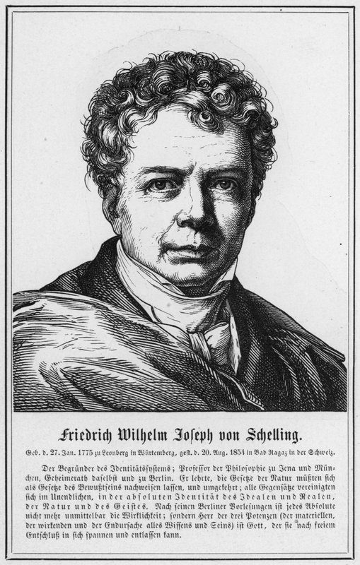 Friedrich Wilhelm Joseph von Schelling (engraving) by German School