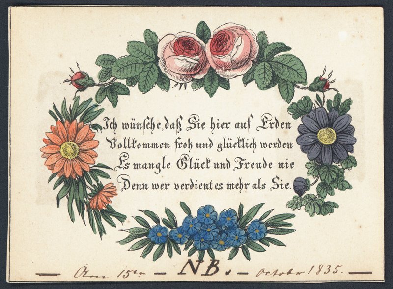 German Greetings Card by German School