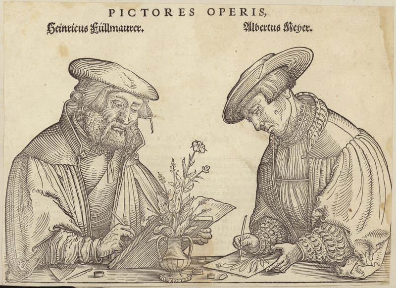 Heinricus Fullmaurer and Albrecht Meyer by German School