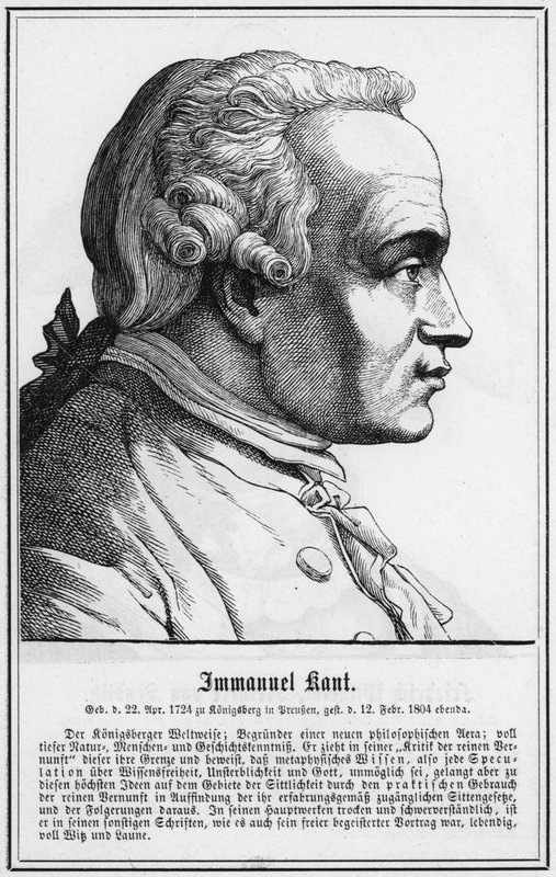 Immanuel Kant by German School