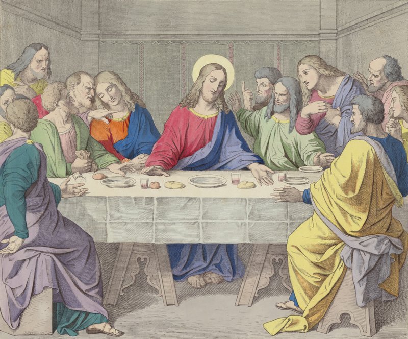 Jesus Institutes the Holy Eucharist by German School