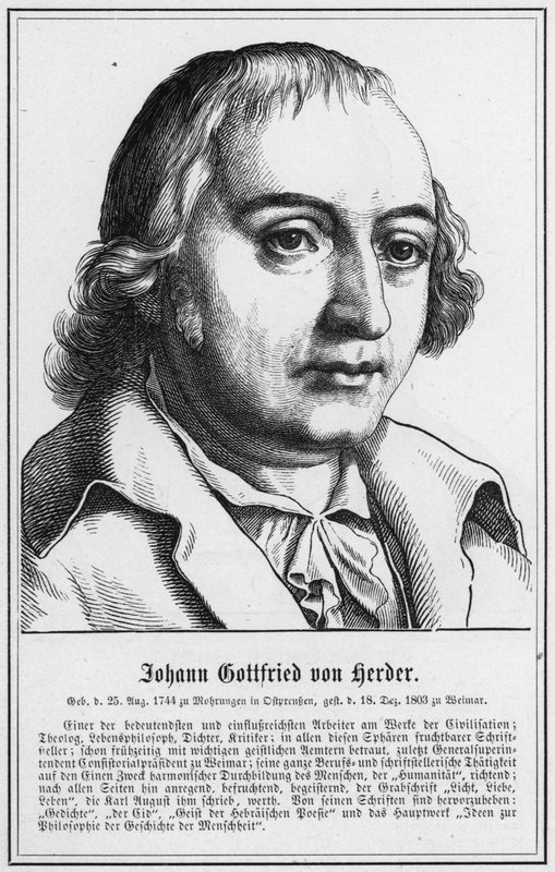 Johann Gottfried von Herder by German School