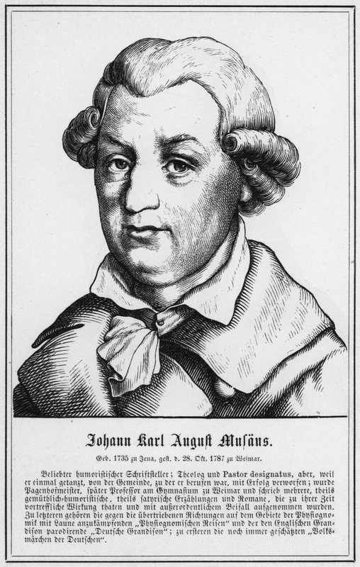 Johann Karl August Musaus (engraving) by German School