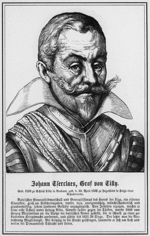 Johann Tserclaes, Count of Tilly by German School