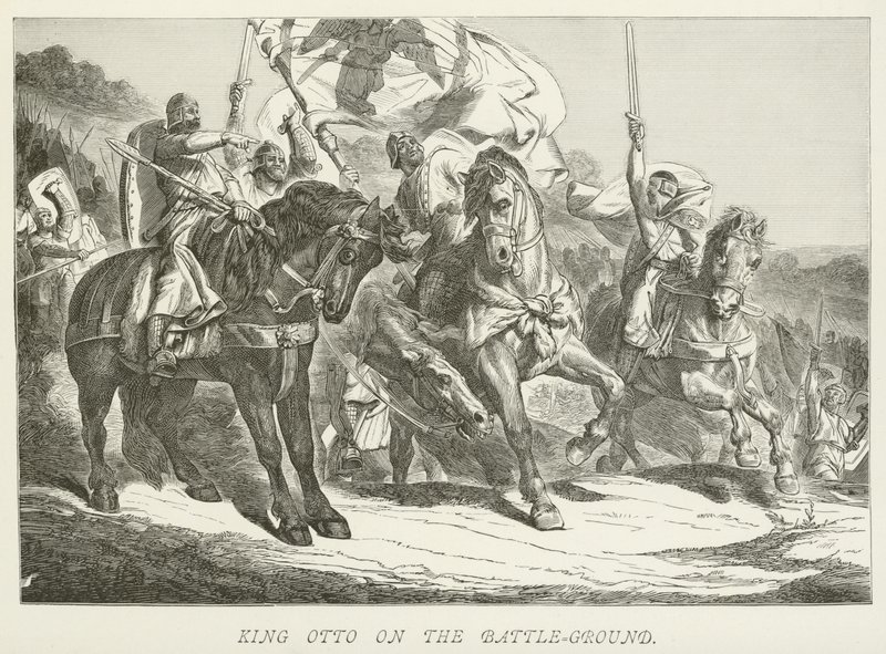 King Otto on the Battle-Ground by German School