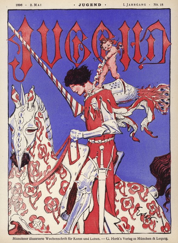 Knight on horseback by German School