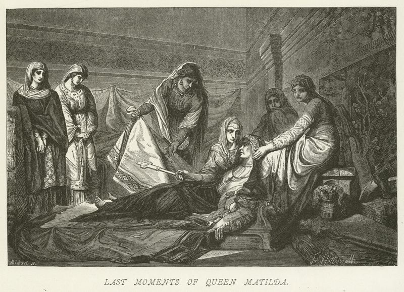 Last Moments of Queen Matilda by German School
