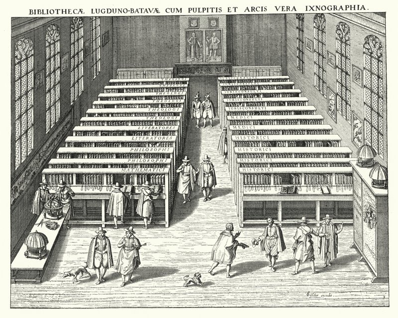 Library of the University of Leiden by German School