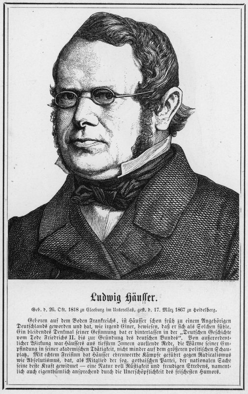 Ludwig Hausser (engraving) by German School