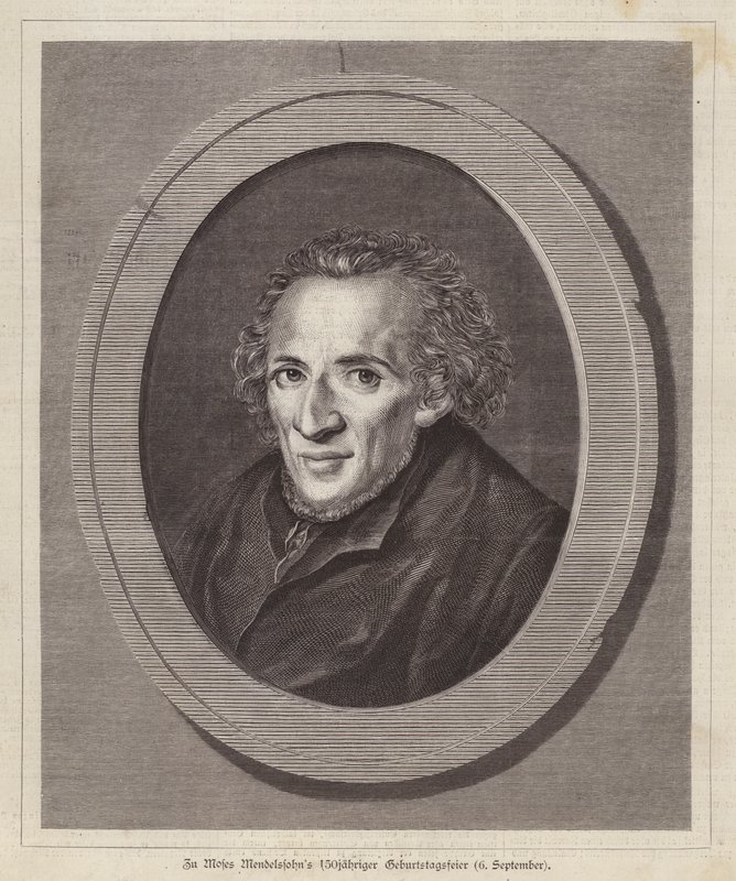 Moses Mendelssohn, German Jewish philosopher by German School