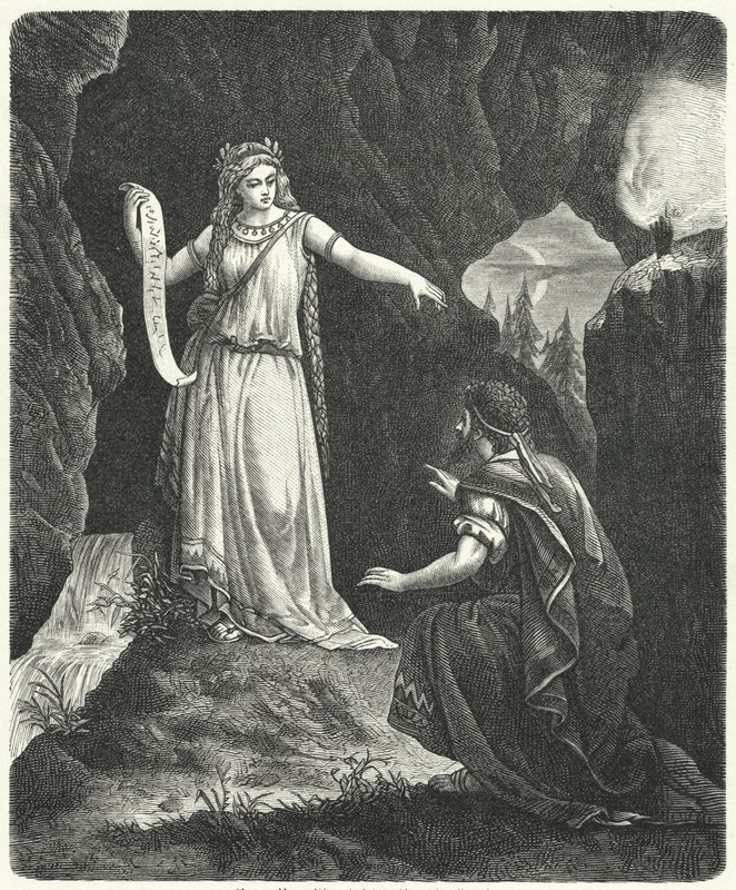 Numa Pompilius with the Nymph Egeria by German School