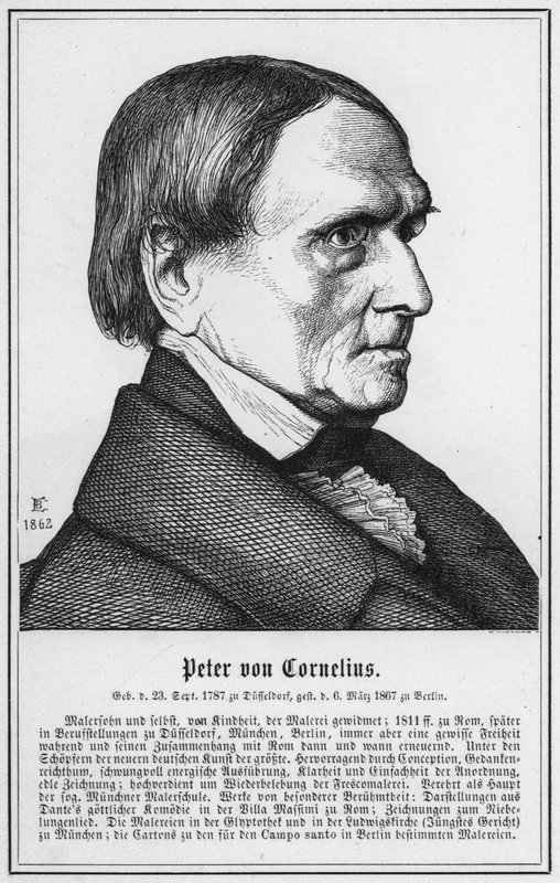 Peter von Cornelius (engraving) by German School