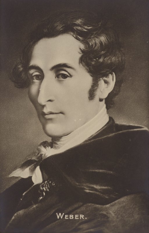 Portrait of Carl Maria von Weber by German School