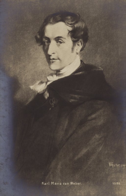 Portrait of Carl Maria von Weber by German School