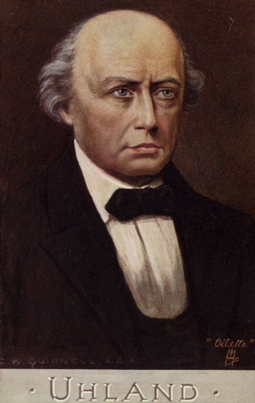 Portrait of Ludwig Uhland by German School