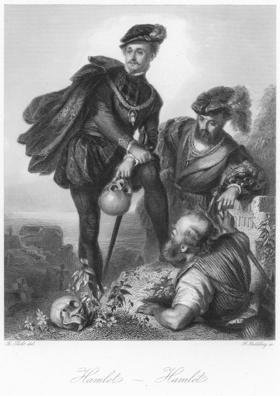 Scene from Hamlet by German School