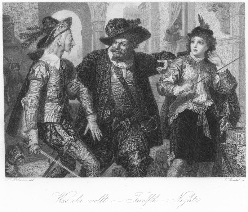 Scene from Twelfth Night by German School