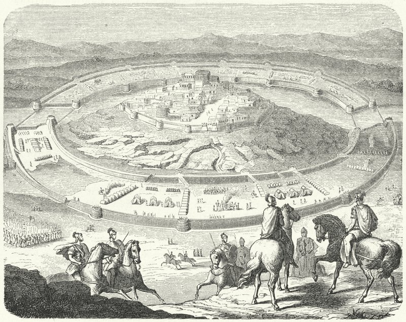 Siege of Numantia by the Romans by German School